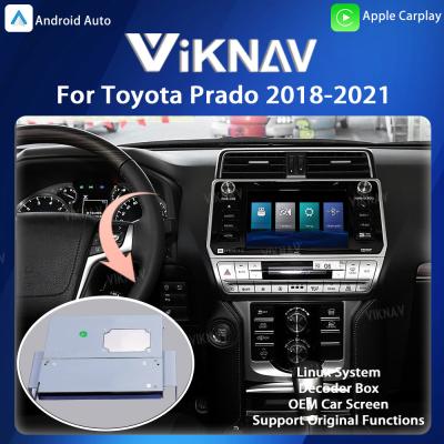 China Viknav Linux System For Toyota Prado 2018-2021 Decoder Box Wireless Apple CarPlay Android Auto Only Support Original Car for sale