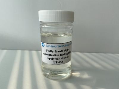 China Transparante Vloeibare Hydrofiele de Emulsie Zwakke Van kationen van de Siliconewaterontharder Te koop