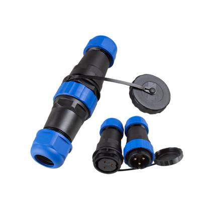 China Power Straight Outdoor 3 Pin Male Female IP68 SP28 SD28 3Core 25A Coupling Power Plug Quick Electrical Waterproof Connectors for sale