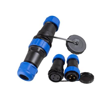 China Power Straight Outdoor 3 Pin Male Female IP68 SP28 SD28 3Core 45A Coupling Power Plug Quick Electrical Waterproof Connectors for sale