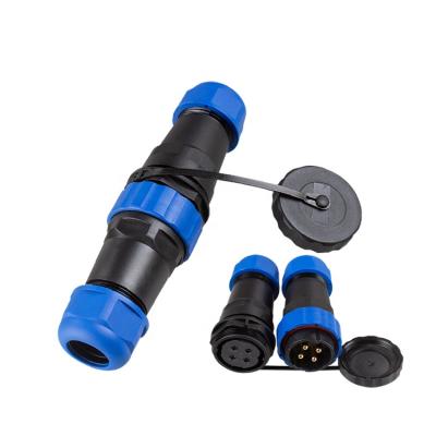 China Power Straight Outdoor 4 Pin Male Female IP68 SP28 SD28 4Core 45A Coupling Power Plug Quick Electrical Waterproof Connectors for sale