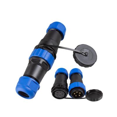 China Power Straight Outdoor 5 Pin Male Female IP68 SP28 SD28 5Core 25A Coupling Power Plug Quick Electrical Waterproof Connectors for sale