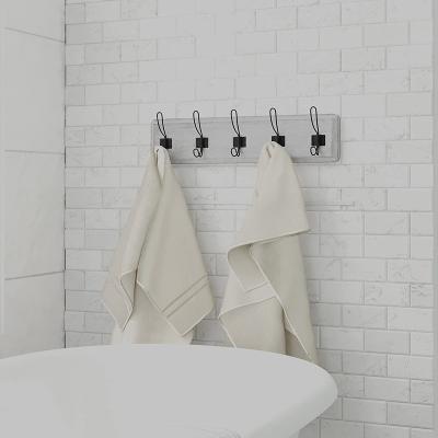 China Sustainable Country Style Wall Mounted Hanger with Shelf for sale