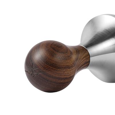 China Sunny Doll Coffee Tamper Solid and Stainless Steel Viable Wooden Hammer Coffee Tamper MHW-3BOMBER 58.35mm Bartender Tool for sale