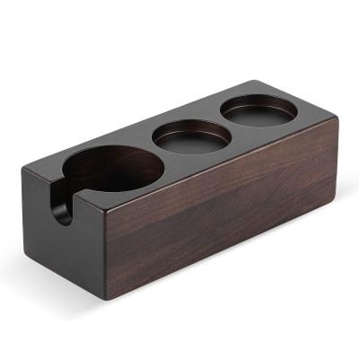 China MHW-3BOMBER Sustainable Coffee Portafilter Stand Espresso Tamper Stand By Walnut Espresso Stand For 58mm Coffee Portafilter Bartender Tool for sale