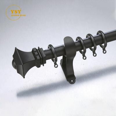 China Strong Drapery Bar Stainless Steel Metal Wall Mount Solid Curtain Poles Tracks Accessories Sets For Home Decoration for sale
