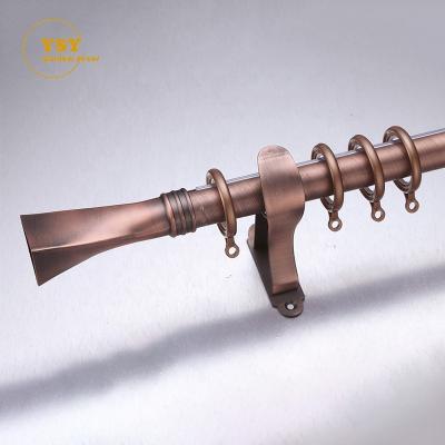 China Strong Bedroom Decor Steel Double Single Drapery Bars Tubes Metallic 28Mm Curtain Poles Expandable With Accessories for sale