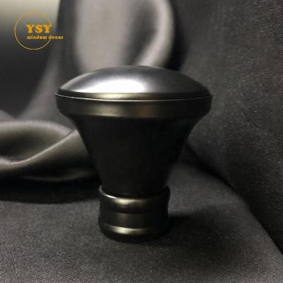 China Contemporary Iron Curtain Rod Covers Metal Window Decorative Curtain Mounted End Finials For Rod Pipe Tube for sale
