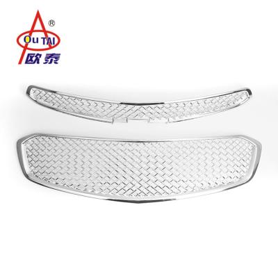 China 3M Adhesive Tape For 11-16 CRUZE High Quality Auto Accessories ABS Chrome Front Bumper Grill Trim(2 Pcs) for sale