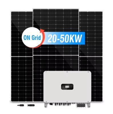 Chine Sur le réseau 15kw 20kw 25kw Système solaire Prix pour utilisation industrielle à vendre