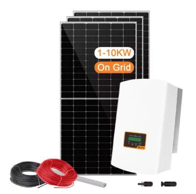 Chine Système solaire d'énergie solaire de 10 kW / Système de panneaux photovoltaïques sur réseau de 10 kW à vendre