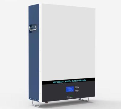 Chine Stockage d'énergie monté sur le mur 48v 200ah Pour le système photovoltaïque alimentation de secours 10kwh Lifepo4 batterie à vendre