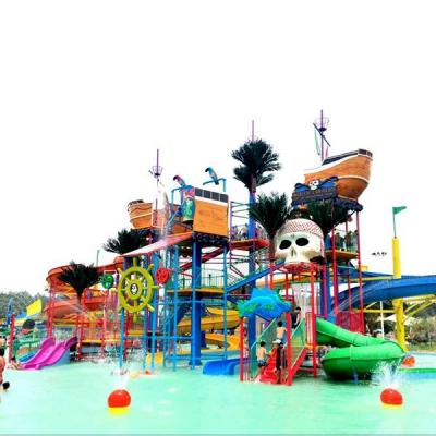 China Safety Outdoor Pirate Ship Playground For Family Environmental Friendly for sale