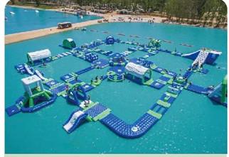 China 0.9mm Plato PVC Inflatable Water Park For Kids 5 Years Old for sale