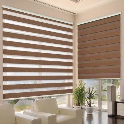 China A camada dupla da tela das cortinas de rolo da zebra da veneziana protege o estilo Venetian à venda