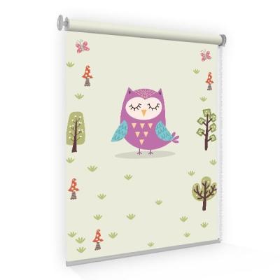 China A parte superior semi completa de Logo Printed Roller Blinds instalou 100cm*150cm à venda