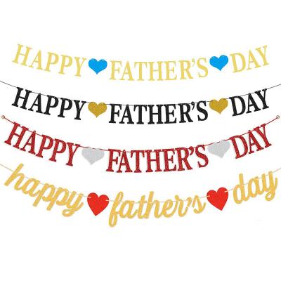 China 2022 Hot Happy Festival Sale Factory Price Father's Day Party Banner Paper Decoration for sale
