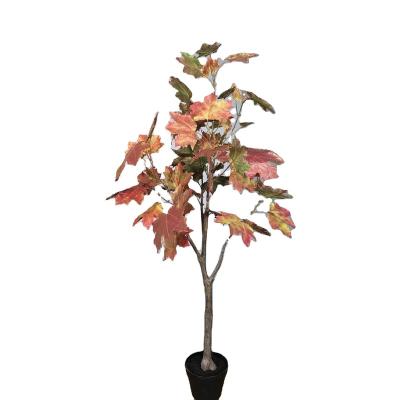 China Artificial Green Garden China Factory Wholesale Artificial Plastic Decorate Maple Tree, Silk Maple Tree For Wedding Decoration for sale