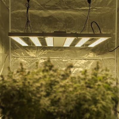 China High Frequency High Efficiency Ppfd Lm301b Vertical Agricultural Foldable Lm301h 640W 1000W 2x4 Folding High Par Led Grow Light Bar for sale