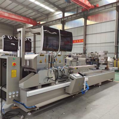 China 45 And 90 Degree CNC Double Mitre Cutting Off Machine For Aluminum And UPVC Window Door And Curtain Wall for sale