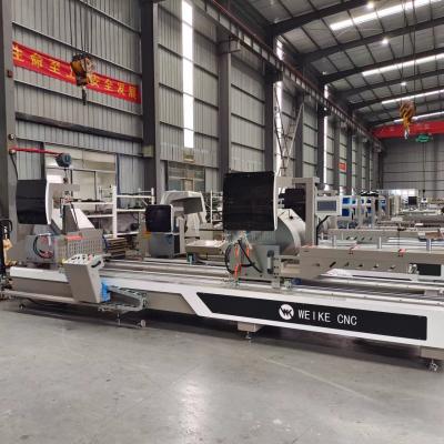 China Double Head Miter Saw Machines Aluminum 45 And 90 Degree Cutting Video Training Included for sale