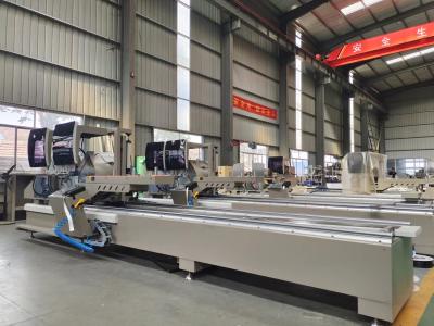 China Spindle 45 And 90 Degree Double Head Mitre Saw Aluminium Window Cutting Machine for sale