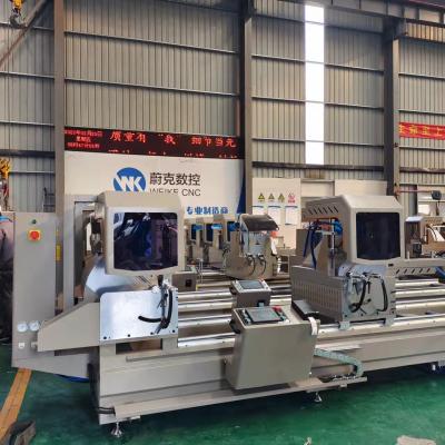 China Full Automatic Double Head Mitre Saw Machine For Window Doors Making for sale