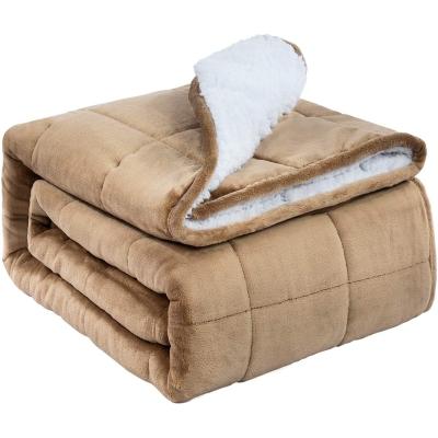 China Soft Cotton Weighted Blanket Folded Luxury High Quality Sensory Autism Throw Blanket 2023 for sale
