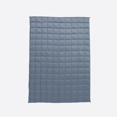 China Custom Heavy Cooling Weighted Sensory Blankets Folded Autism Blankets 15/20/25 Pound For Adults for sale