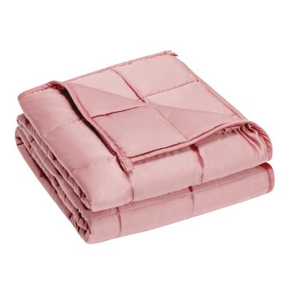 China Folded Custom Heavy Cooling Weighted Blankets Autism Anxiety Blanket 15Lbs For Adults for sale