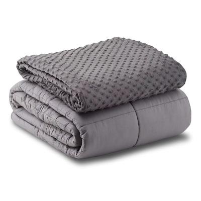 China Wholesale Folded Dropshipping For Adult Worry Sensory Blanket 15Lbs Cooling Weighted Blanket for sale