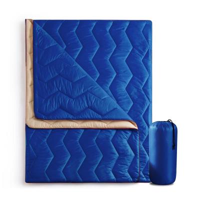 China Travel Blanket Light Weight Portable Quilted Puffy Outdoor Camping Down Blanket Waterproof For Hiking for sale