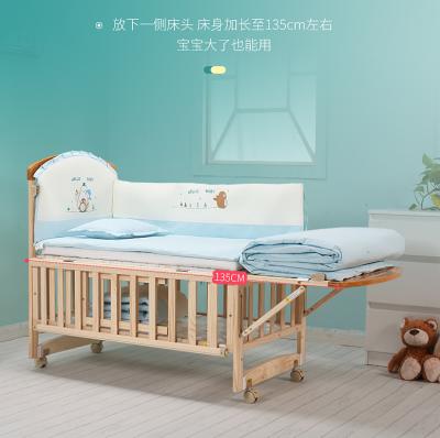 China Goods unpainted baby crib/hot sale solid wood baby crib/baby infant bed for sale
