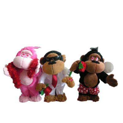 China Reuzegorilla gift stuffed animal 29cm 11,4 en Duim die zingen dansen Te koop