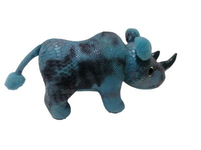 China OEM Blauw ultra Zacht Rinocerosgift Gevuld Dier Te koop