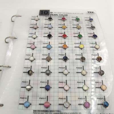 China YK K Sustainable Pearl Button Customized Nylon Press Buckle With Five Prongs For Clothes for sale