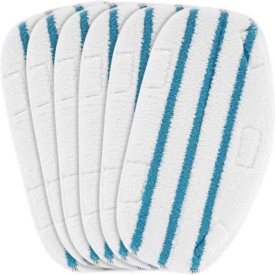 China Good Quality Microfiber Blue Oval Washable Cleaning Steamer 31*16.5cm Suitable Prices Viable For Pursteam Thermapro 10-1 Mop Pad for sale