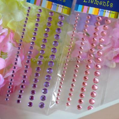 China Sticker decorative acrylic strip bling sticker for sale