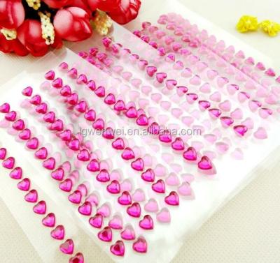 China Decorative Sticker Crystal Rhinestone DIY Acrylic Stickers Cover for sale