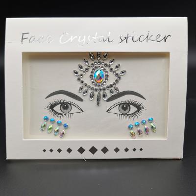 China New Face Fake Stone Sticker Eco-friendly Temporary Stickers Body Temporary Tattoo Sticker Fit For Festival Party for sale