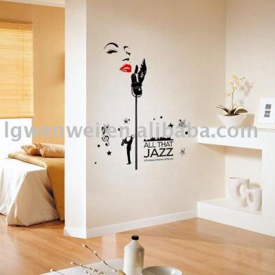 China 2013 Newest Lovely Girl WALL STICKER Non-Toxic Removable Bumper Stickers for sale