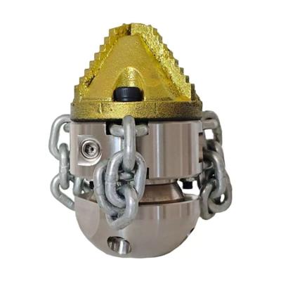 China Stainless Steel Pressure Washer Sewer Jetter Rotating Nozzle Kitchen Drain Cleaning Tip 3/8'' 1/2'' for sale