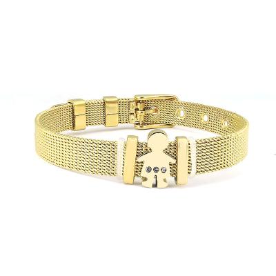 China European CLASSIC Thin Bracelet Women's Watch Accessories Stainless Steel Mesh Bracelet Boy Family Charms for sale