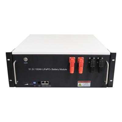 China Stretch Mounted New Energy Storage Lithium Battery Pack 51.2V 100AH 5KW 10KW LiFePO4 Solar Batteries System 50/100Ah for sale