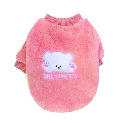 China Wholesale Windproof Bear Pattern Stocked Doggie Outfits Winter Dog Clothes Pet Clothes Designer Where Apparel Pets Dog Clothes for sale