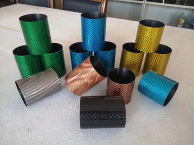 China colorful carbon fiber tubing large diameter colorful carbon tubes made in China en venta