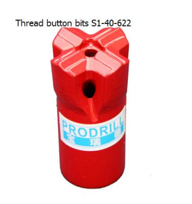 China S1-40-622 Thread Button Bits with good quality for sale