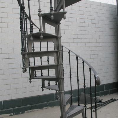 China Easily Assembled Outdoor Industrial Cast Iron Spiral Staircase With Lower Price for sale