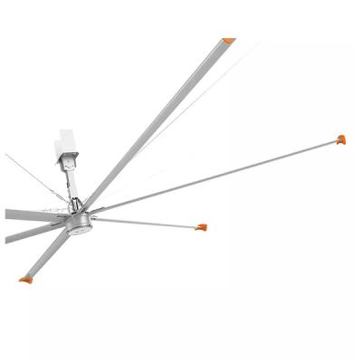 China 100-850 Square Meter High Volume HVLS Low Speed Big Industrial Fans With Big Aerometal Blades for sale