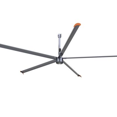 China Hot Selling 150 Square Meters Aluminum Alloy Industrial Ventilation High Quality Blades Big Tension Hvls Ceiling Fans For Workshop for sale